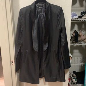 PLT LONG BLACK OVERSIZED BLAZER